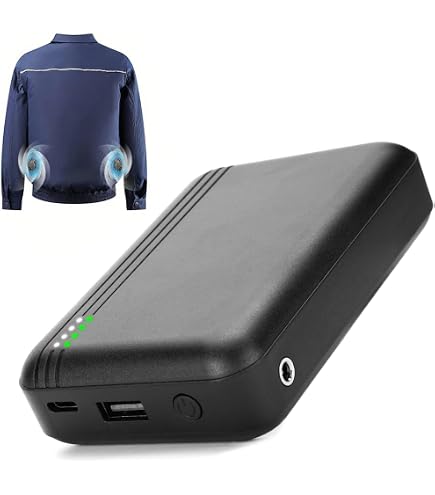 Amazon | mAh 空調作業服 バッテリー 10000mAh 大容量 6V-12V高出力